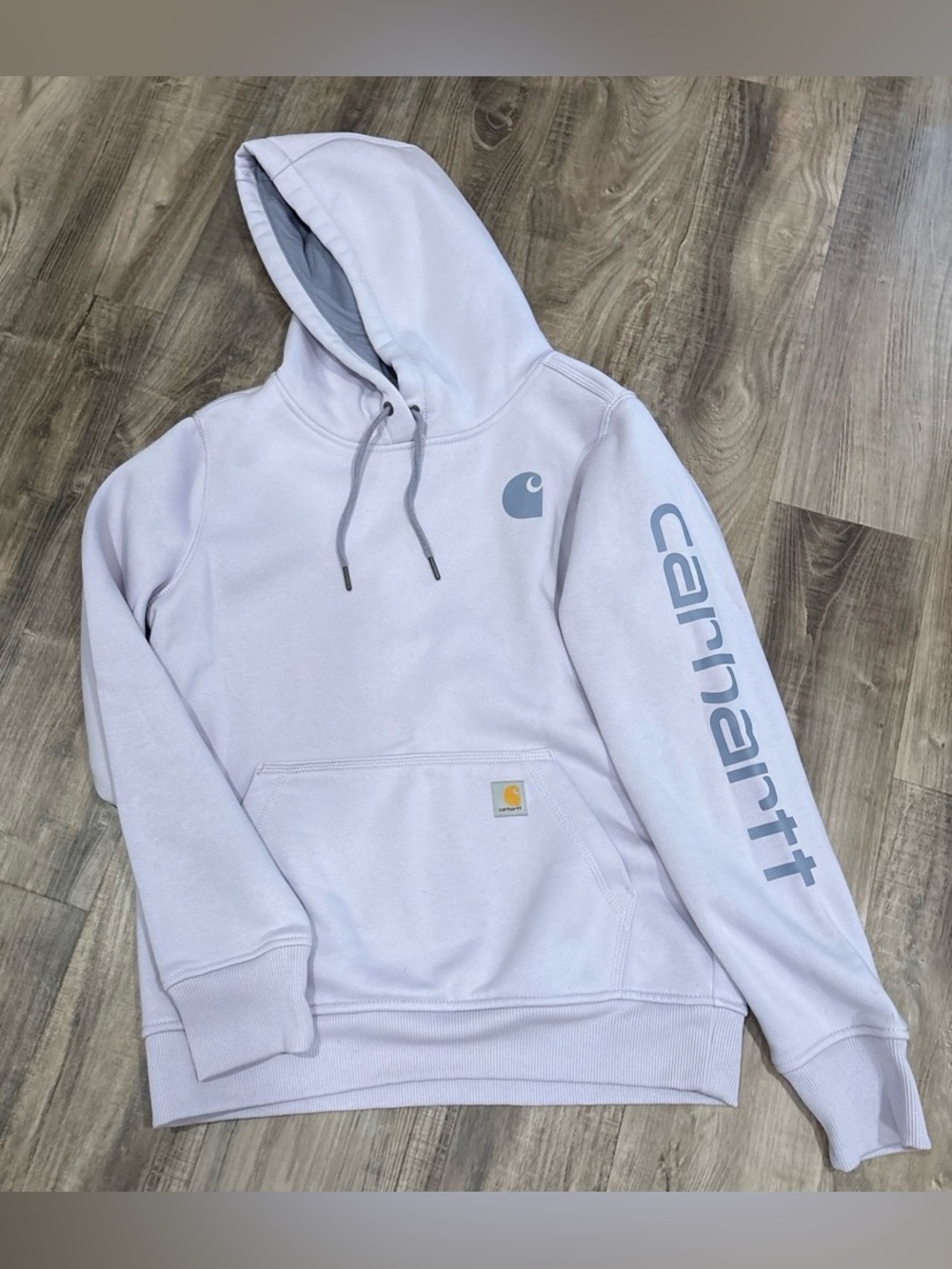 Carhartt Women’s Relaxed Fit Hoodie in Light Lavender size S